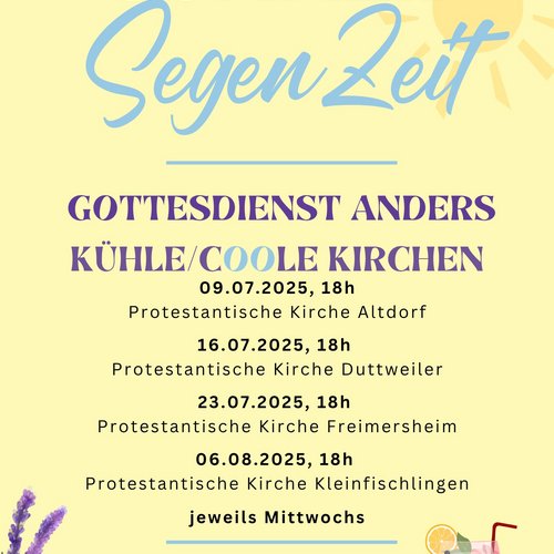 Gottesdienst anders. Kurze Andachten mit Segensmöglichkeit